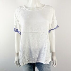 Vintage Usindo Pasadena White T-Shirt Top Size L Short Sleeve Casual Classic